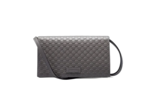 Gucci Wallet Crossbody Micro GG Grey
