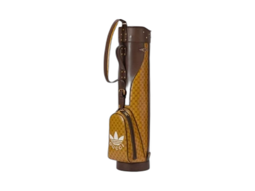Gucci x adidas GG Monongram Golf Bag Gold