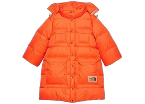 Gucci x The North Face Nylon Jacket Orange