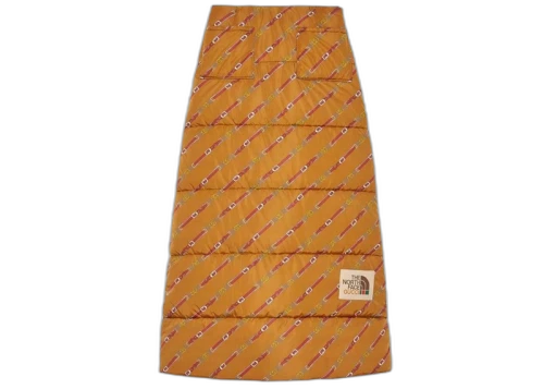 Gucci x The North Face Nylon Skirt Cognac
