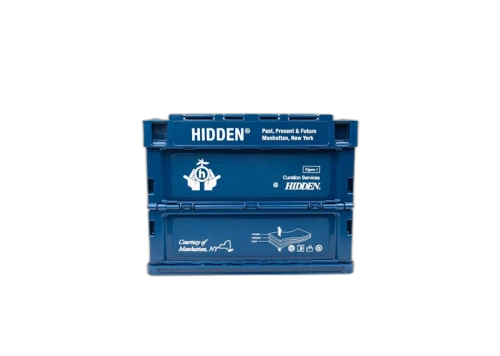 Hidden NY Hidden Stackable Blue Mini Crate