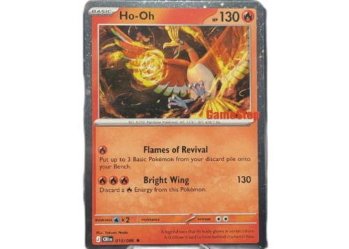 Ho-Oh 2026 Pokémon Mega Evolution Chaos Rising Ho-Oh Gamestop Stamped Promo Card (English) 010/086 Ungraded