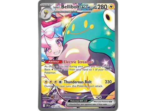 Iono's Bellibolt ex 2025 Pokémon Scarlet & Violet Journey Together 186/159 Ungraded