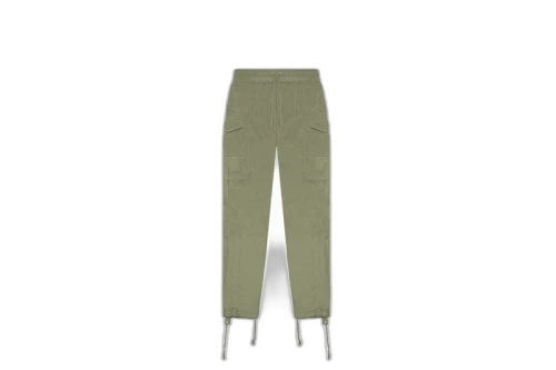 John Elliott Cotton Poplin Frame II Cargo Pants Olive
