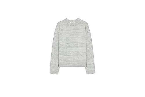 John Elliott Glitch Knit Crew Ivory/Ash