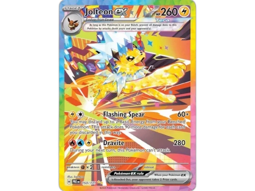 Jolteon ex 2025 Pokémon Scarlet & Violet Prismatic Evolutions Special Illustration Rare 153/131 Ungraded