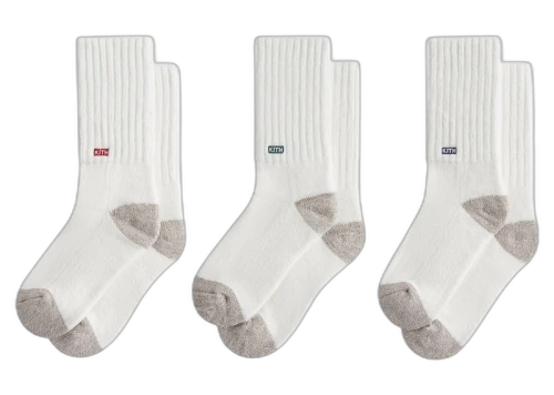 Kith 3-Pack Chunky Crew Socks Silk