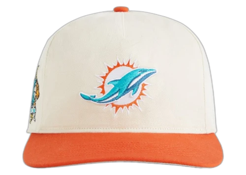 Kith 47 Miami Dolphins Hitch Snapback Sandrift