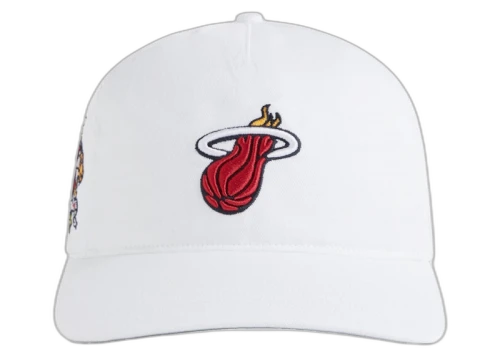 Kith 47 Miami Heat Hitch Snapback White