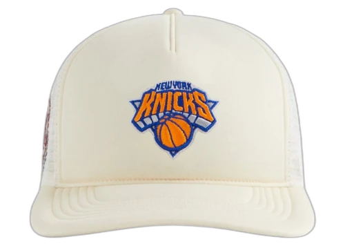 Kith 47 New York Knicks Hitch Foam Trucker Hat Sandrift