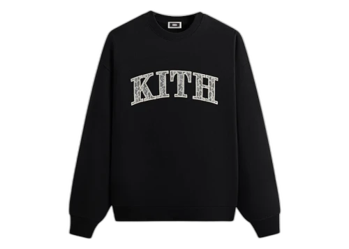 Kith Arched Lace Nelson Crewneck Black