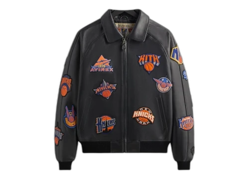 Kith Avirex The New York Knicks Icon Jacket Black