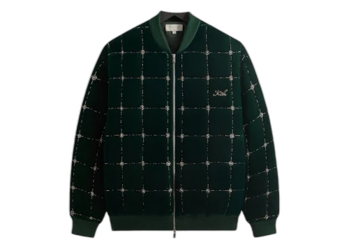 Kith Beaded Velvet Clay Bomber Jacket Stadium
