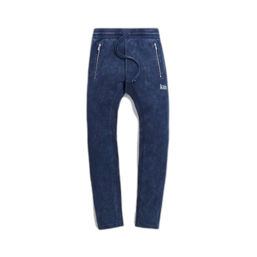 Kith Bleecker Crystal Wash Sweatpant Dark Navy