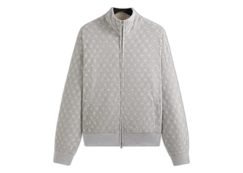 Kith Bonded Fleece Wyona Full Zip Light Heather Grey