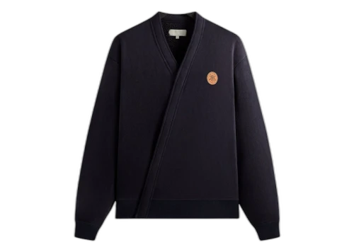 Kith Bonded Sherpa Strauss Cross Front Cardigan Ink