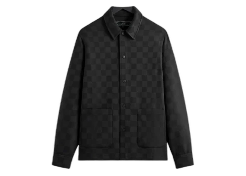 Kith Boxy Collared Overshirt Black