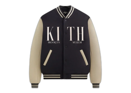 Kith Brooklyn Museum Wool Varsity Jacket Ink