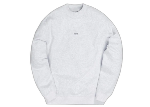 Kith Carlisle Mockneck Sweatshirt Light Heather Grey