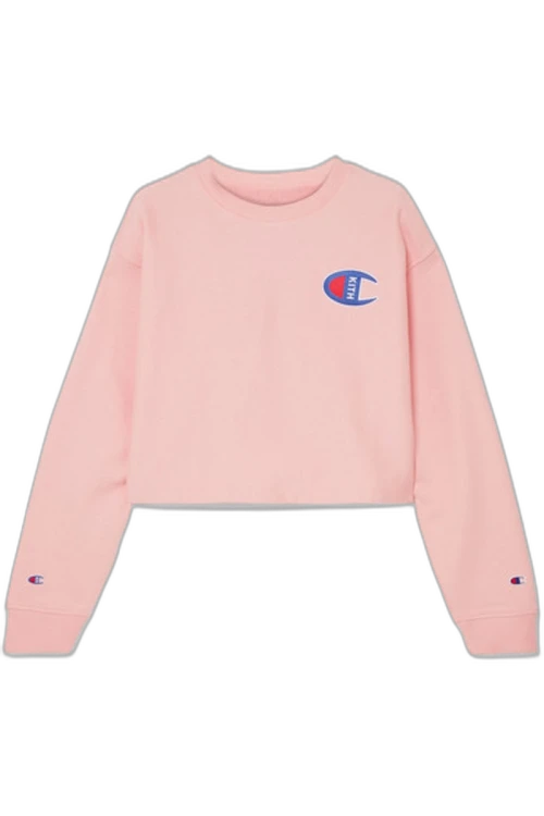 Kith Champion Brianna Cropped Crewneck Pink