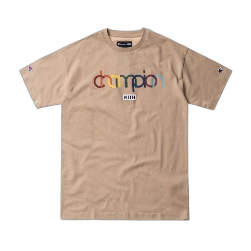 Kith Champion Double Logo Tee Sand