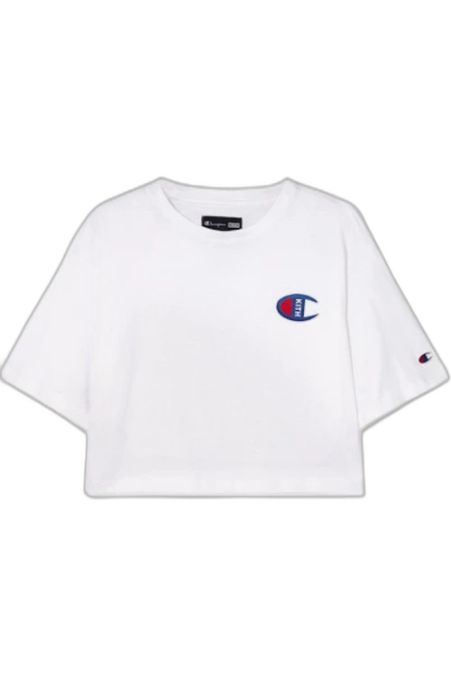 Kith Champion Grace Cropped Tee White