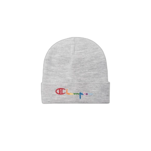 Kith Champion Logo Beanie Heather Grey
