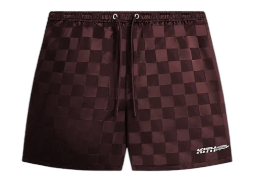 Kith Checkered Satin Collins Short Rave