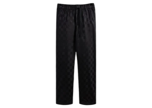 Kith Checkered Satin Davon Pant Black