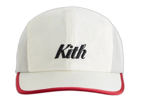 Kith Checkered Satin Griffey Camper Hat Sandrift