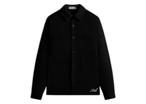 Kith Chenille Tweed Apollo Shirt Black