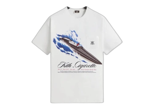 Kith Cigarette Racing 42X Vintage Tee White