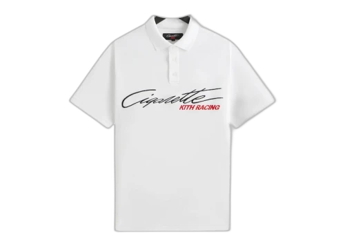 Kith Cigarette Racing Pique Polo White