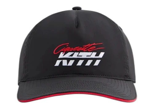 Kith Cigarette Wrinkle Nylon Bay Speed Low Pinch Crown Snapback Black