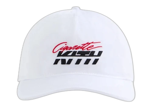 Kith Cigarette Wrinkle Nylon Bay Speed Low Pinch Crown Snapback White