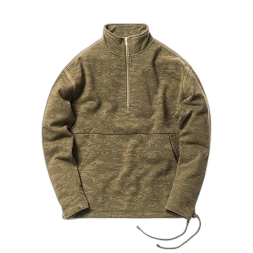 Kith Classic Half Zip Pullover Tiger Camo