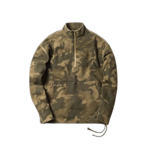 Kith Classic Half Zip Pullover Woodland Camo