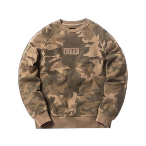 Kith Classic Logo Crewneck Woodland Camo