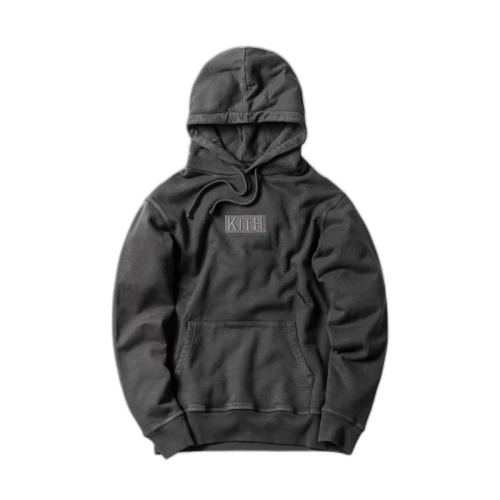 Kith Classic Logo Hoodie Battleship Grey