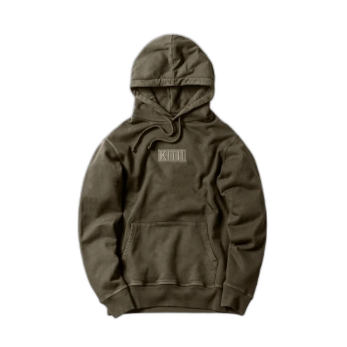 Kith Classic Logo Hoodie Olive