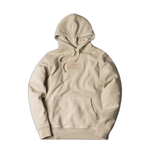 Kith Classic Logo Hoodie Sand