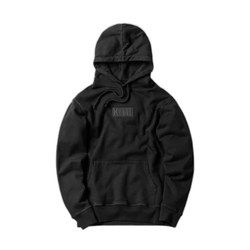 Kith Classic Logo Hoodie Triple Black