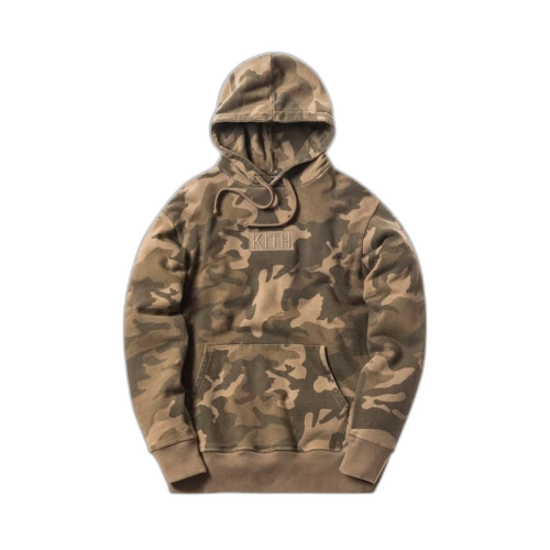 Kith Classic Logo Hoodie Woodland Camo