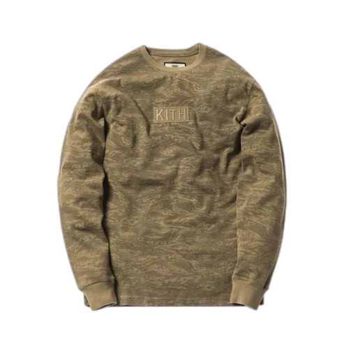 Kith Classic Logo LS Tee Tiger Camo