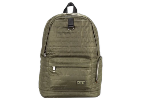 Kith Classics Quilted Backpack Olive