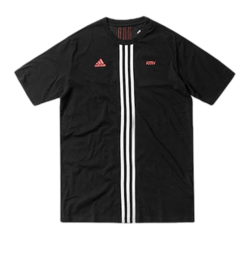 Kith Cobras Overlay Stripe Tee Black