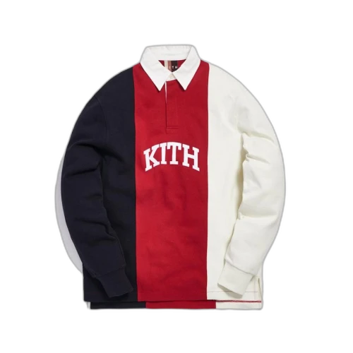 Kith Colorblock Rugby Jersey Red