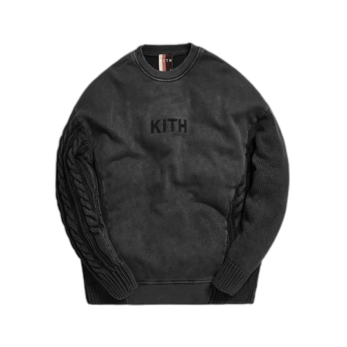 Kith Combo Knit Crewneck Black