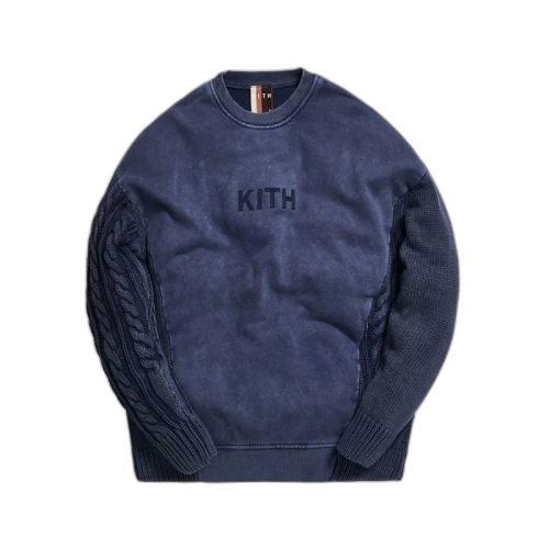 Kith Combo Knit Crewneck Shark