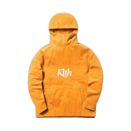 Kith Corduroy Double Pocket Hoodie Golden Yellow